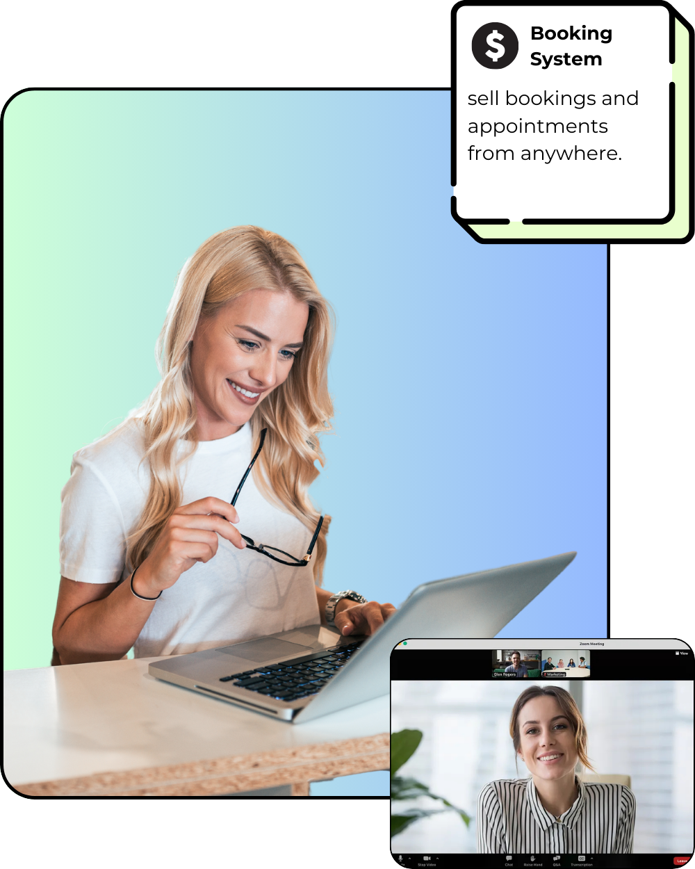 Online Scheduling Software Dashboard